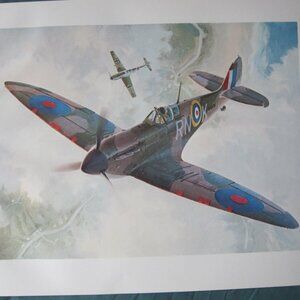 Keith Farris Aviation 9" x 11" Bookplate Print - Submarine Spitfire